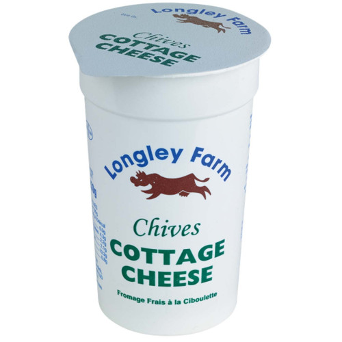 Longley Farm, Cottage Cheese, with Chives, 250g Tub
